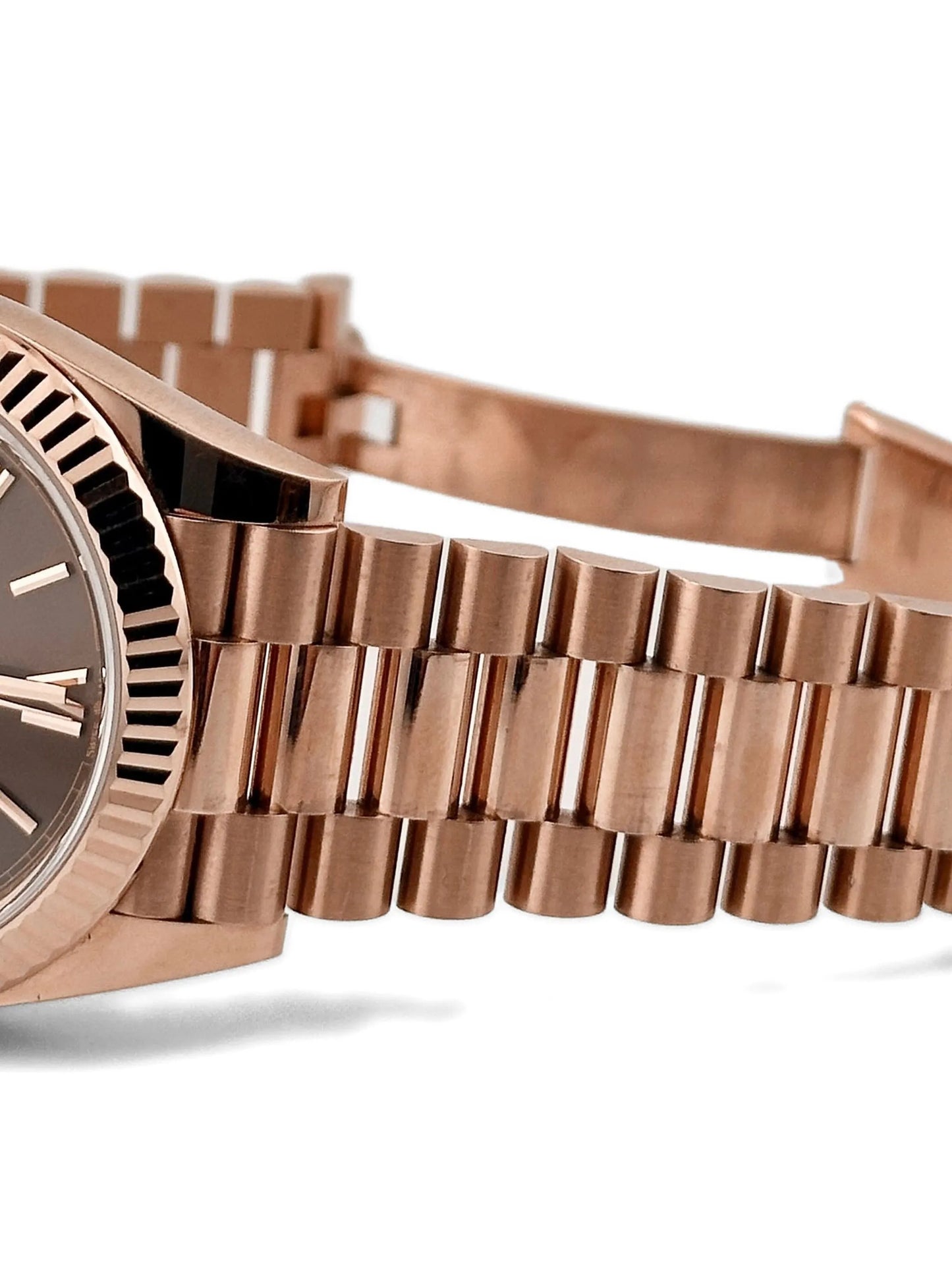 Rose Gold Chocolate Diel Watch President Day-Date 40mm